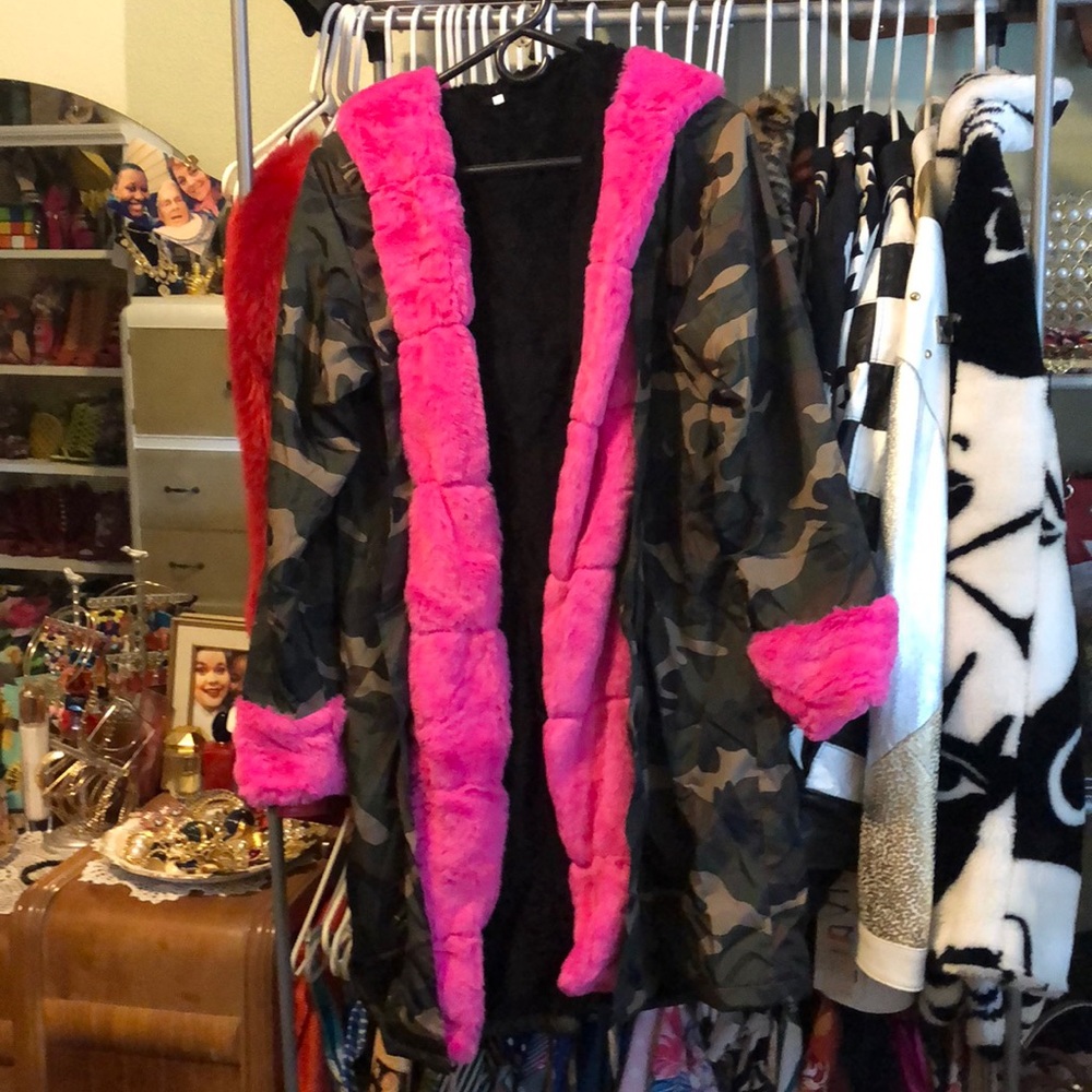 Army pink coat